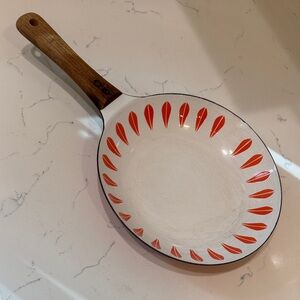 Vintage CATHRINEHOLM 
Orange & White Decorative Skillet